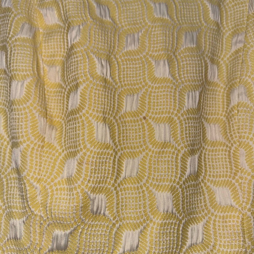 The Limited Yellow Pleated Sheath Mini Dress size 8 - Picture 4 of 5